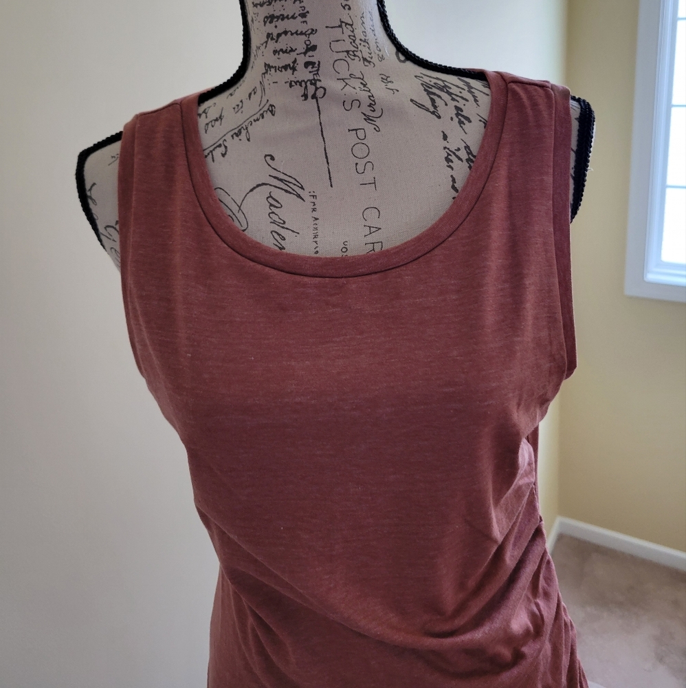 Slinky tulip-hem sleeveless tank dress